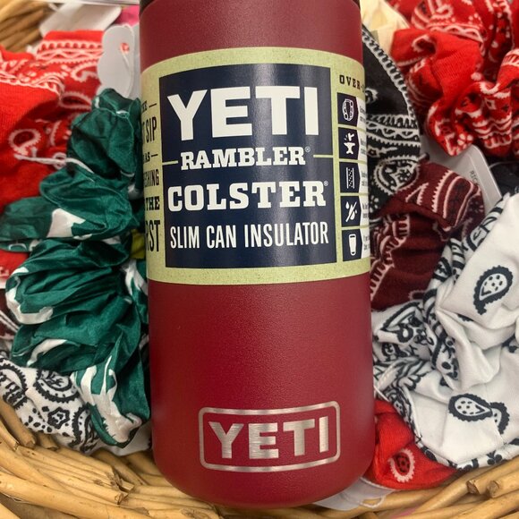 Yeti 12 oz Colster® Slim Can Cooler - Harvest Red (Discontinued Seasonal Color) - Picture 2 of 2